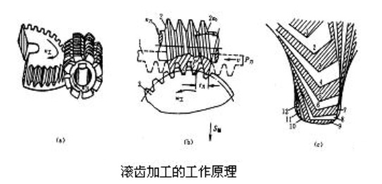 齒輪加工方法之一：滾齒加工